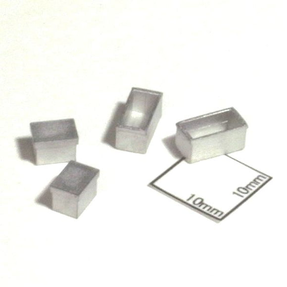 Apple Box:Tea Box Set - 2 pieces each of 2 types : ECHO Model Unpainted Kit HO(1:80) 449