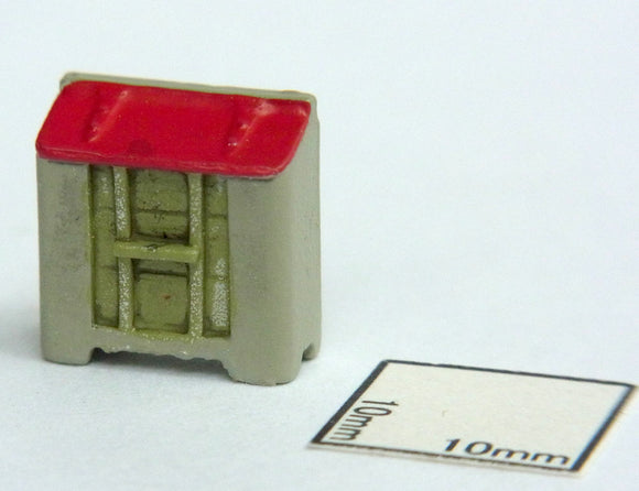 Cubo de Basura Pintado: Modelo Echo Pintado Completo HO(1:80) 1336
