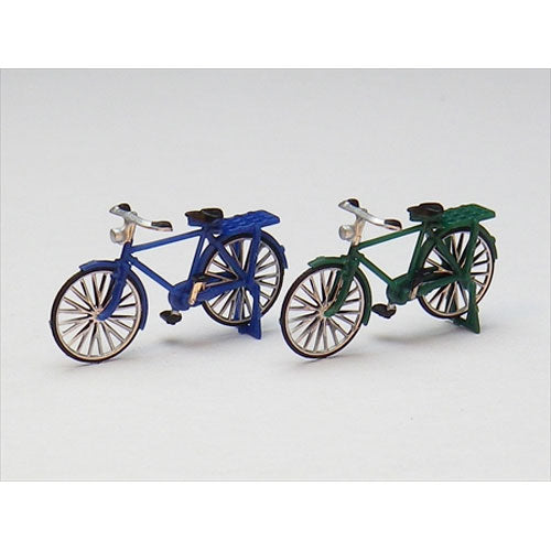 Bicicleta (1 x Azul:1 x Verde) : Modelo Echo Pintado Completo HO(1:80) 5002