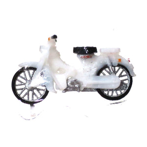 Honda Super Cub White Standard : ECHO Model - Finished product HO (1:80) 5014