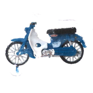 Honda Super Cub - Blue Double: Echo Model - 成品 HO (1:80) 5018