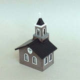 房屋006B（教堂）：创造大厅成品HO（1：87-1：80）HOS-006B