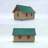 Log Cabin (cabaña de troncos, salida de impresora 3D de parte de troncos): Sosodo Producto terminado HO (1: 87-1: 80) HOS-012