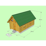 Log Cabin (log cabin, log part 3D printer output) : Sosodo Finished product HO(1:87-1:80) HOS-012