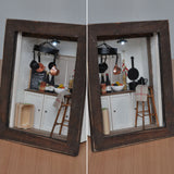 Frame Kitchen : Chizuko Sato Sugarhouse Painted 1:12 Scale