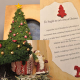 Book-type spread "Christmas" : Chizuko Sato Sugarhouse painted, Non-scale
