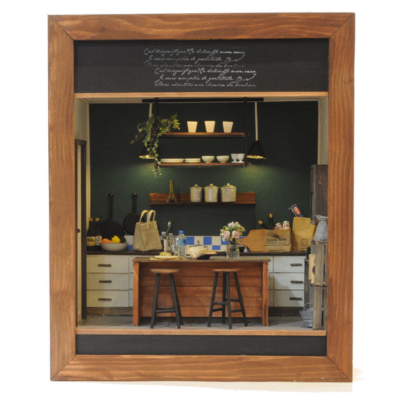 Green Kitchen : Chizuko Sato Sugarhouse Painted 1:12 Scale