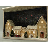 Christmas Street Scene : Chizuko Sato Sugarhouse Painted Non-scale