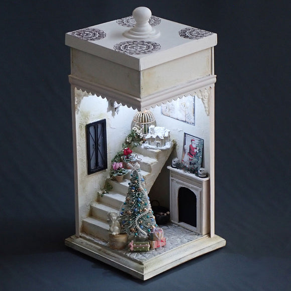 Christmas Room : Chizuko Sato Sugarhouse, Dollhouse art work 1:12-scale