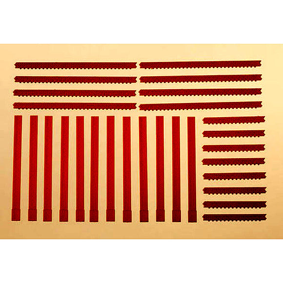 Material del pilar de ladrillo marrón rojizo: Auchagen kit sin pintar HO (1:87) 80402