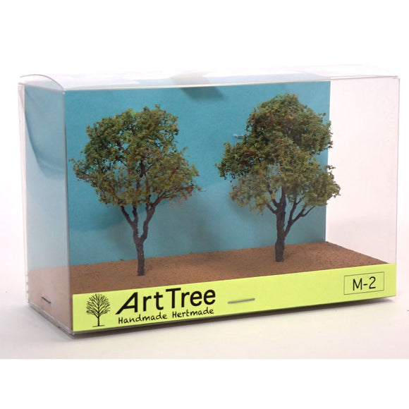 ArtTree Broad-leaved Tree M-2 (Height: 5cm, 2 pcs) : JYOKEI-KOBO - Painted Finished Product Non-scale