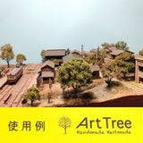 ArtTree Broad-leaved Tree Umbrella Type WSS-3 (Height: 3cm, 3 pcs) Spring (LG) : JYOKEI-KOBO Painted Non-scale 1010