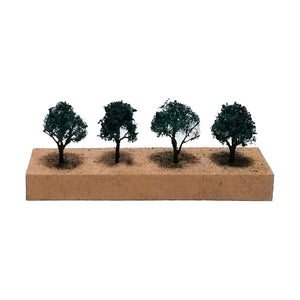 ArtTree Broad-leaved Tree SS-4 (Height: 3cm, 4 trees) Summer (MG) : JYOKEI-KOBO Painted Non-scale 1105