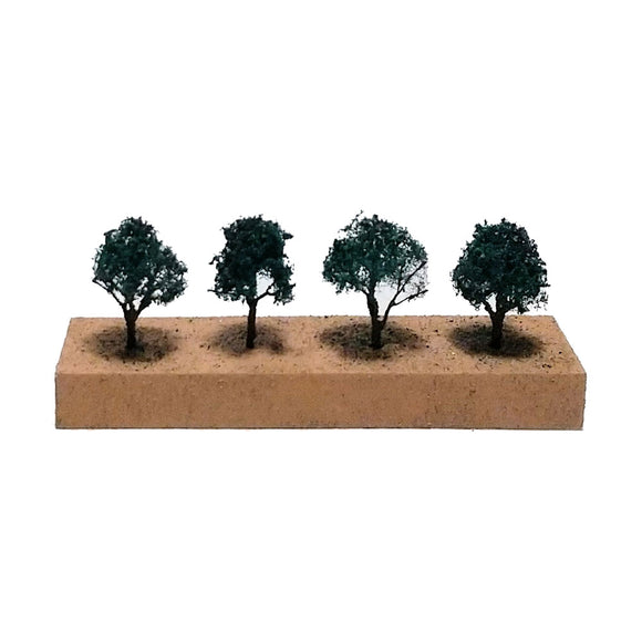 ArtTree Broad-leaved Tree SS-4 (Height: 3cm, 4 trees) Summer (MG) : JYOKEI-KOBO Painted Non-scale 1105