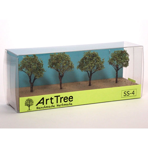 ArtTree Broad-leaved Tree SS-4 (Height: 3cm, 4 trees) : JYOKEI-KOBO - Painted Finished Product Non-scale