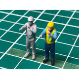 Worker Figurine A type 2 pieces : Suzume Model Unpainted Kit HO(1:80) SZM-HO-DW-A
