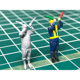 Worker Figurine D type 2 pieces : Suzume Model Unpainted Kit HO(1:80) SZM-HO-DW-D
