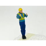 Worker Figurine E type 2 pieces : Suzume Model Unpainted Kit HO(1:80) SZM-HO-DW-E