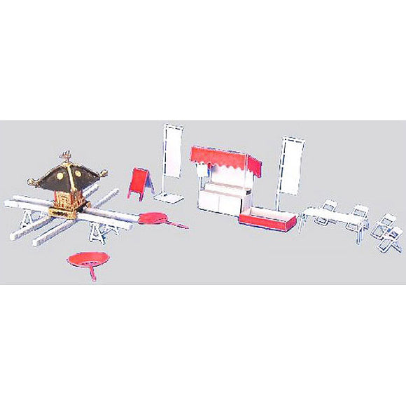 Fairground Stall Set : Icom Pre-Painted Assembly Kit 1:144-N(1:150) EP-27