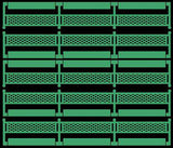 Barandilla - A (verde) : Kit de montaje prepintado Icom 1:144-N(1:150) EP-47