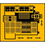 Ascensor de construcción y góndola - A : Kit de montaje prepintado Icom 1:144-N(1:150) EP-62