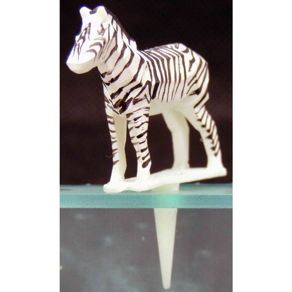 Miniature Zebras for Horticultural Diorama : Icom Pre-Painted Non-Scale GM10