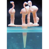 Miniature Flamingos for Horticultural Dioramas : Icom Pre-Painted Non-Scale GM20
