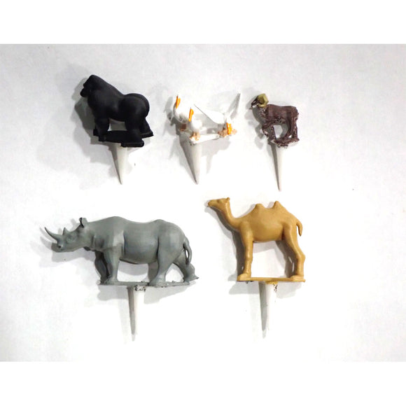 Juego de dioramas de animales en miniatura para jardinería F: Icom prepintado sin escala GM6P