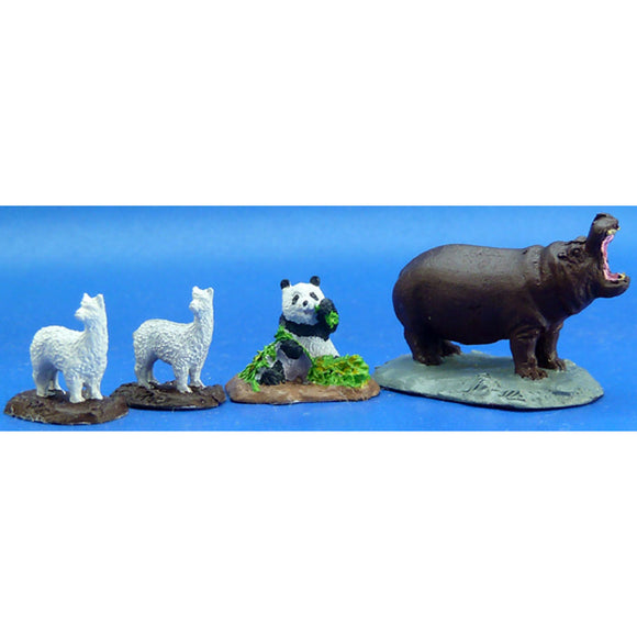 Hippopotamus, Panda and Alpaca : Icom Pre-Painted Non-Scale MLA-5003