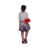 150-00002 Woman talking and walking with red handbag : Tiny Tales - Colored N (1:150)