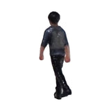 150-00004 Man walking with big thighs carrying a gray backpack : Tiny Tales - Colored N (1:150)
