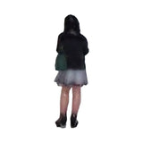 150-00007 Woman holding a green tote bag and playing with her phone : Tiny Tales - Colored N (1:150)