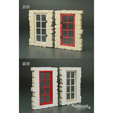 European house windows C (2 sets): Cobani unpainted kit 1:35 FS-020