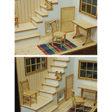 Room with stairs Living room A: Cobani unpainted kit 1:24 ss-021