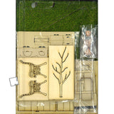 Garden with terracotta tiles Garden B: Cobani unpainted kit 1:24 ss-024