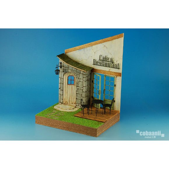Entrance to the cafe and restaurant: Cobani unpainted kit 1:24 scale SS-035