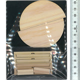 Japanese Cypress Round Chabudai: Cobani Unpainted Kit 1:12 Scale WZ-009