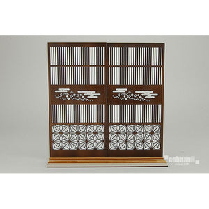 Japanese Pattern Lattice Door 2: Cobani Unpainted Kit 1:12 Scale WZ-016