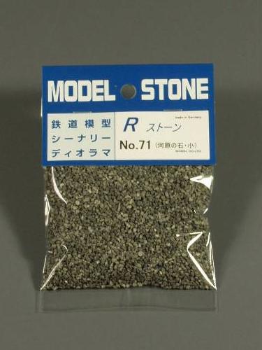Material de piedra R Stone piedra de río pequeña gris oscuro: material Morin sin escala 71