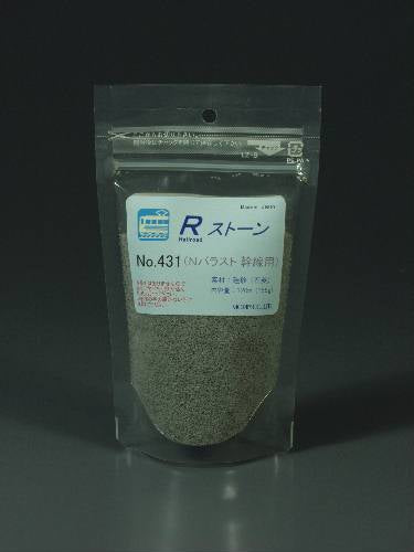 Stone-based material R-stone ballast N (0.6-0.9 mm) Main line light grey: Morin material N (1:150) 431