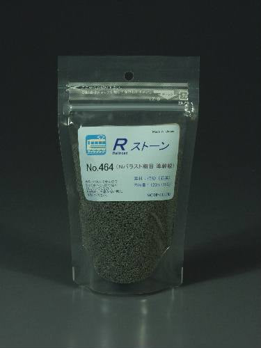 石材 R-stone Ballast N 粗 (0.9-1.2 mm) 半主干线 深灰色： Moline 材料 N (1:150) 464