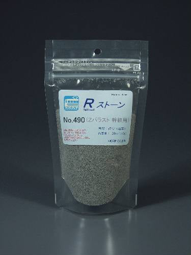 Stone material R-stone Ballast Z (0.4-0.6 mm) Main line light grey: Morin material Z (1:220) 490