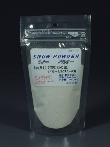 Powdery material Snow powder (0.4 - 0.6 mm) Fresh snow 1:80
