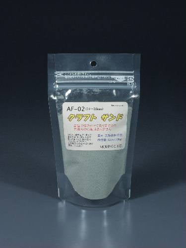 粉状材料 牛皮砂 (0.1 - 0.3mm) 浅灰色 : 莫林材料 无鳞 AF-02