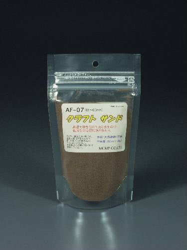 粉状材料 牛皮砂 (0.1 - 0.3mm) 棕色：莫林材料 无鳞 AF-07