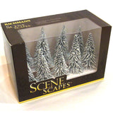 Nine snow-covered winter pine trees (Pine) 7.5-10cm : Bachmann Finished product Non-scale 32102
