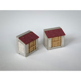 Concrete Trash Can (2 sets) : Baioudou HO (1:80) Pre-Painted Kit AC-011-80C