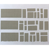 Sheet of corrugated tin sheet "Shingyousou Set" : Baioudou N (1:150) Unpainted Kit AC-015-15U