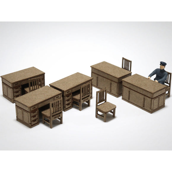 Furniture Set A : Baioudou HO (1:83) pre-colored kit AC-032-83C