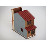 Signboard Architecture of 3 Houses in a Row A Color Ver. : Baioudou HO (1:80) Pre-Painted Kit ST-003-80C